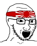 fascism glasses headband japan japanese_empire monarchism rising_sun soyboy weeaboo wojak // 644x800 // 13KB