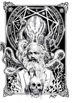 cephalopod cosmic_horror hp_lovecraft karl_marx marxism octopus skull // 1043x1470 // 806KB