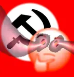 emoji hammer_and_sickle laser national_bolshevism thinking_emoji // 574x600 // 15KB