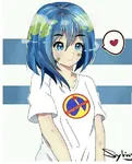 anime blue_eyes earth_chan heart interkosmos soviet_union // 493x613 // 43KB