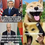 aircraft airplane alexander_lukashenko arrest barack_obama belarus comparison dog doge gun handgun impact_font media united_states weapon // 828x828 // 112KB