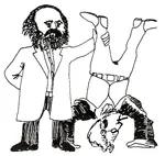 anarchism egoism glasses handstand karl_marx marxism max_stirner meta:lowres meta:sketch // 413x390 // 97KB