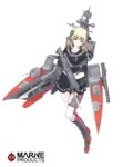 anime bayonet blonde_hair blue_eyes cannon cruise_missile destroyer gun knife mecha_musume missile rifle scope ship soviet_navy soviet_union surface_to_air_missile telnyashka torpedo udaloy_class_destroyer weapon // 1417x1909 // 1.2MB