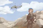 afghanistan afghanistan_war anime artist:Sanya female gun kalashnikov mi-24 red_army rifle soviet_union weapon // 1042x691 // 58KB