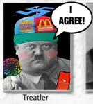 adolf_hitler black_sun burger_king doordash hat mcdonalds swastika treatler // 716x801 // 60KB