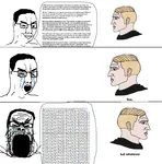 chudjak copypasta fascism glasses lgbt meta:highres nazi site:leftypol site:pol transgender wall_of_text wojak yes_chad // 2200x2226 // 1.1MB