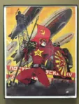 aircraft airship buff captain_america flag hammer_and_sickle poster propaganda red_flag red_star shield soviet_air_forces soviet_union star superhero vladimir_lenin // 768x1024 // 1.2MB