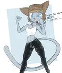 anthro blue_eyes cat feline furry russian_text slav slavcat translated ushanka // 1282x1497 // 630KB