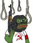 angry armband capitalism gun hammer_and_sickle kalashnikov mask pepe rifle rope smash_capitalism weapon // 770x1000 // 443KB