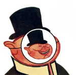 bourgeoisie capitalism hat mask porky // 576x566 // 268KB