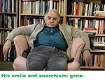 anarchism armchair book communalism his_smile murray_bookchin sad shelf // 630x481 // 98KB