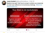 eceleb identity_politics intersectionality jason_unruhe maoism marxism meta:screencap postmodernism radlib site:twitter site:youtube third_worldism tweet // 600x442 // 73KB