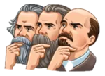 friedrich_engels karl_marx marxism marxism_leninism meta:lowres soviet_union thought vladimir_lenin // 431x311 // 166KB