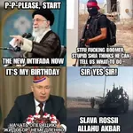 arab ayatollah_khamenei gaza iran palestine russia russian_federation thinks_he_can_tell_me_what_to_do vladimir_putin war west_asia zionism zionist_regime // 680x680 // 95KB