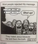 christianity france jesus_christ meta:lowres michel_foucault most_people_rejected_his_message religion // 320x363 // 38KB