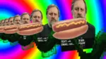 hotdog loop meta:animated meta:gif rainbow slavoj_zizek // 500x281 // 574KB