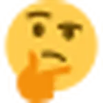 emoji emote meta:lowres meta:transparent_background thinking thinking_emoji // 25x25 // 1.1KB