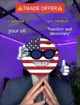 democracy freedom glasses imperialism oil picardia sun_glasses trade_offer united_states when // 640x836 // 74KB