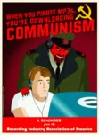 commissar computer copyright hammer_and_sickle headphones music parody piracy poster propaganda song // 370x500 // 60KB