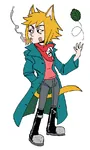 animal_ears blonde_hair cat_ears catgirl character:national_bolshevism_catgirl cigarette concept_art dugina grenade national_bolshevism punk scarf smoking trench_coat weapon // 541x897 // 99KB