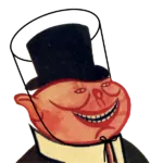 1:1_aspect_ratio bourgeoisie capitalism hat mask meta:transparent_background porky top_hat unmasked // 600x600 // 428KB