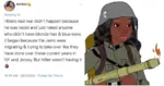 adolf_hitler antisemitism based black_lives_matter black_wojak cringe flamethrower helmet site:twitter wojak // 1022x541 // 604KB