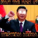 china glowing_eyes lens_flare mainstream_media reaction_image shut_the_fuck_up west western_media xi_jinping // 1080x1080 // 1.4MB