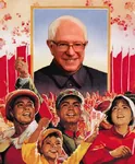 2016 bernie_sanders election glasses maoism poster propaganda social_democracy united_states // 550x667 // 172KB