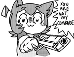 angry catgirl character:alunya comrade flag gun handgun meta:edit pistol pop_team_epic reaction_image site:leftypol weapon // 700x540 // 37KB