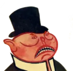 angry bourgeoisie capitalism hat meta:transparent_background porky // 576x566 // 314KB