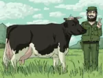 artist:psicochurroz castro cow cuba fidel_castro latin_america // 1200x908 // 56KB