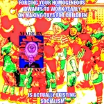 1:1_aspect_ratio actually_existing_socialism aes_gang christmas deep_fried elf impact_font leonid_brezhnev meta:highres santa_claus slavery soviet_union x_gang // 1967x1967 // 3.7MB