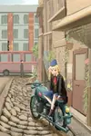 anime artist:TZGDW female german_democratic_republic motorcycle pioneer // 3845x5788 // 9.6MB