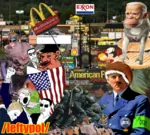 adolf_hitler burger character:alunya coconut collage donald_trump flag glowie joe_biden kamala_harris le_pol_face mcdonalds site:leftypol united_states wojak // 1500x1346 // 3.4MB