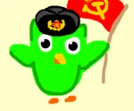 avian bird duolingo flag hammer_and_sickle ushanka // 300x250 // 22KB