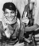 arab guerrilla gun kalashnikov leila_khaled meta:monochrome meta:photo palestine pflp resistance rifle smile weapon west_asia // 1506x1800 // 2.7MB