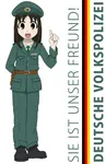 anime female german_democratic_republic germany peaked_cap uniform // 850x1313 // 160KB