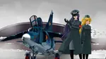 aircraft airplane anime blonde_hair blue_eyes female fighter german_democratic_republic germany jet luftstreitkrafte mig-23 mikoyan-gurevich peaked_cap purple_hair red_eyes red_star soviet_air_forces soviet_union star // 1920x1080 // 212KB