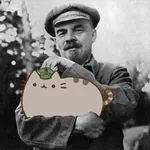 1:1_aspect_ratio cat hat pusheen red_star soviet_union star vladimir_lenin // 900x900 // 478KB