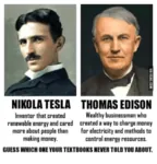 capitalism comparison electricity innovation inventor money nikola_tesla science scientist serbia thomas_edison // 500x522 // 119KB