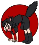 angry artist:ppdppl black_hair catgirl character:alunya iww red_eyes sabocat site:leftypol symbol syndicalism union // 568x649 // 118KB