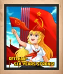 anniversary blonde_hair blue_eyes character:rodina character:rodina_(getchan) flag hammer_and_sickle pioneer poster propaganda red_flag site:get site:getchan // 1260x1472 // 2.6MB