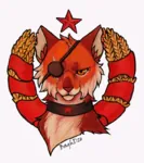 amber_eyes anthro collar eye_patch feline furry lynx red_star star // 700x788 // 2.1MB