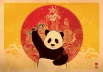 china maoism panda poster propaganda star // 600x424 // 109KB