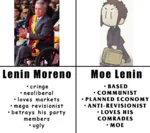 anime comparison ecuador latin_america lenin_moreno moe_lenin soviet_union vladimir_lenin // 1500x1334 // 940KB