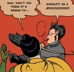 anarchism batman cape dc_comics egoism glasses max_stirner meta:edit meta:lowres morality nihilism robin slap spooks superhero // 320x310 // 38KB