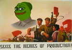 china mao_zedong maoism means_of_production pepe poster propaganda smug // 1280x891 // 347KB