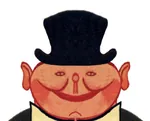 bourgeoisie front_facing hat porky top_hat // 750x606 // 38KB