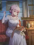 anime ethnic_clothing female pink_hair soviet_union // 3136x4180 // 3.3MB