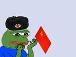 hammer_and_sickle meta:lowres pepe sad soviet_union ushanka // 255x191 // 6.9KB